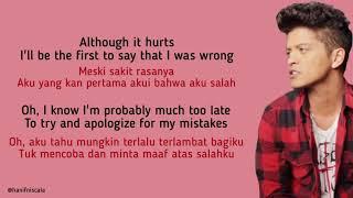 Bruno Mars - When I Was Your Man | Lirik Terjemahan