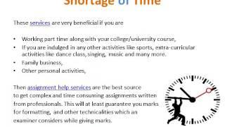 What is assignment help service