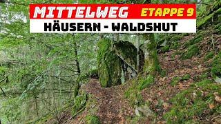 MITTELWEG von Pforzheim-Waldshut | 9.ETAPPE | Häusern-Waldshut (schweiznah ) 26-KM-Tour