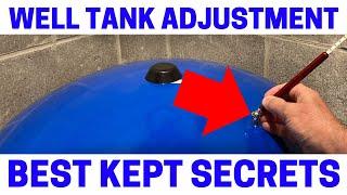 How To Adjust A Water Well Pressure Tank - Fast & Easy!