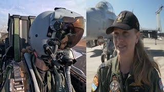 Cool Female F/A-18 Fighter Pilot - Australian Wonder Woman at Cockpit Vision - Pitch Black 2024