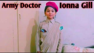 Army Doctor Ionna Gill | Aik thi nigar | Army dress saree Wearing