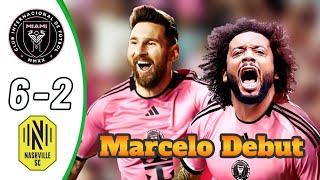 Messi Super Hattrick, Marcelo Debut Inter Miami vs Nashville 6-2 - All Goals & Highlights - 2024