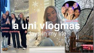 uni days in my life | friends, xmas markets, studying