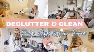 DECLUTTER, ORGANISE & CLEAN MY DEPRESSION HOME | Messy to minimal *NEW CLEAN 2024*