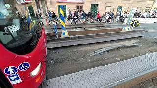 Bus-only road structure in Stockholm, Sweden