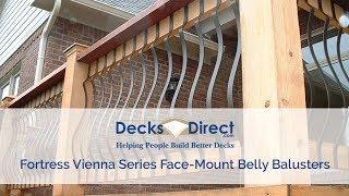 Vienna Series Face-Mount Belly Balusters by Fortress