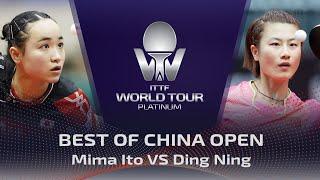 FULL MATCH - Mima Ito vs Ding Ning (2019) | BEST of China Open