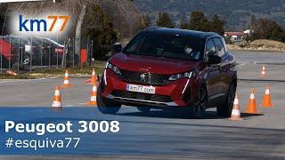 Peugeot 3008 2021 - Maniobra de esquiva y eslalon | km77.com