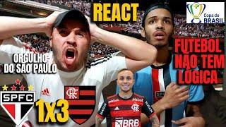 REACT SÃO PAULO 1 X 3 FLAMENGO JA ERA PARA O TRICOLOR! - SEMI FINAL COPA DO BRASIL