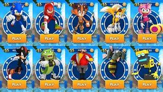 Sonic Dash 2: Sonic Boom - All Characters Unlocked - NEw Chracter Vector the Crocodile Gameplay