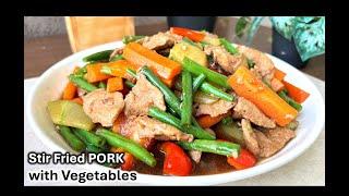 How to cook Stir Fried PORK with Vegetables | Easy Restaurant Recipe