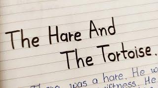 story writing/the hare and the tortoise/english story writing/AJ pathshala/