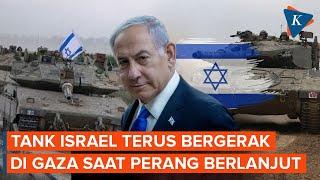 Deru Suara Tank-tank Israel yang Terus Bergerak di Gaza