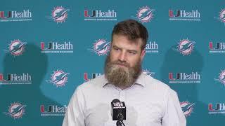 Dolphins Live: Ryan Fitzpatrick meets with the media