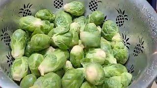 Recipes for Supper, Homemade Alfredo Spaghetti and Ranch Roasted Brussel sprouts.