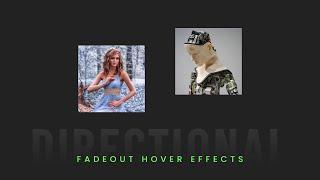 CSS Directional Fadeout Hover Effects