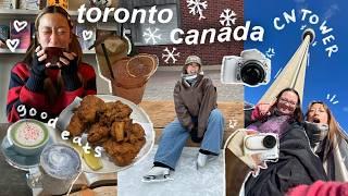 toronto vlog ️ | ice skating outside, being a tourist, niagra falls, girls trip, canada in winter