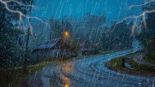 Noche Lluviosa Tranquila y Apacible en Bosque - Sonidos de Lluvia para Dormir, Alivio del Estrés