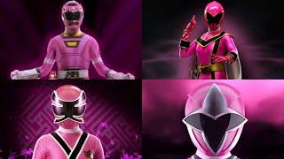 All Pink Power Rangers Morphs | Power Rangers Zone