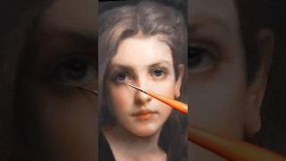 Painting a portrait in oils  #shorts