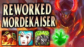 REWORKED MORDEKAISER BURNS TOO HOT! MELT EVERYONE! Infernal Tank Morde Top - League of Legends S9