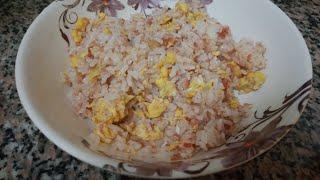 Fried rice with corn beef and egg simple but super yummy