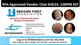 Join RFA and Sevice Central for a LIVE chat!