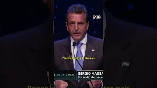  La réplica de Sergio Massa a Javier Milei en el Debate Presidencial 2023