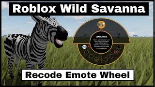 Wild Savanna - Recode Sneak Peek - Emote and display wheel + New wind effect