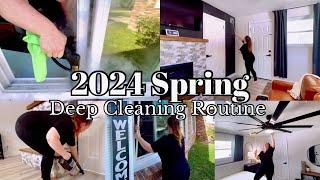 Extreme Home Clean With Me ~ 2024 Spring Cleaning Motivation ~ How to clean house