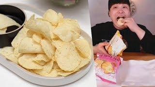 허니버터칩 모든 종류 먹어보자!! social eating Mukbang(Eating Show)