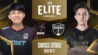 Full Game: PSG.Quest vs Boom Esports Game 3 (BO3) | Elite League | Swiss Stage Day 1