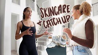 SKINCARE | NEW BALANCE UNBOXING | BEDROOM DECOR | SETTLING IN POST VACAY