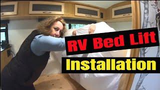 RV Bed Lift Installation - Full Time RV Living in a Travel Trailer