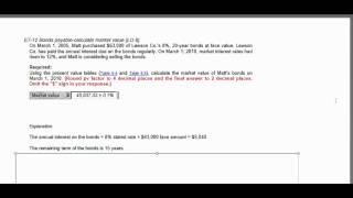 Calculating the Present Value of a Bond using tables