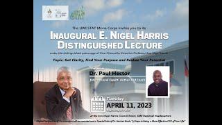 The Inaugural E. Nigel Harris Distinguished Lecture 2023