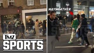 Floyd Mayweather Confronted By Anti-Israel Protesters In London | TMZ Sports