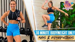 At-Home FUN & QUICK Bodyweight Abs & Plyometrics Workout | STF - Day 47