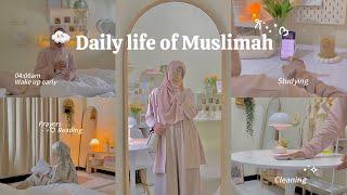 Muslimah vlog | daily prayers, studies, deep cleaning, peaceful, self care |