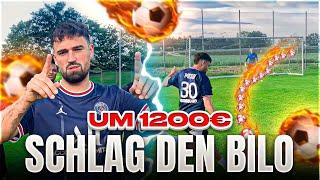 1.200€ FUSBALLCHALLENGE  | Schlag den Bilo München ️
