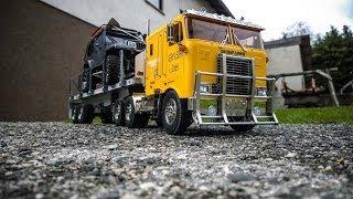 Tamiya Truck GLOBE LINER + Flachbettauflieger