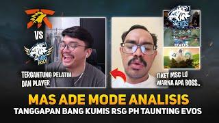 Mas Ade Mode Analisis FNOC vs EVOS di Seleknas ! Tanggapan Bang Kumis RSG PH Taunting EVOS di ESL