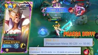 AKHIRNYA PHARSA BAKALAN DI BUFF LAGI | GAMEPLAY & BEST BUILD PHARSA - MLBB