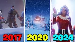 Evolution of Christmas Seasons in Fortnite Trailers, Shorts & Cutscenes