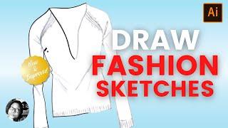 Use The Pencil Tool to Draw a Fashion Designer Sketch in Illustrator