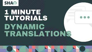 NOW in a minute: Dynamic field translations for your custom apps