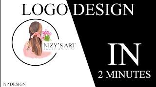 design logo in 2 minutes(np design)