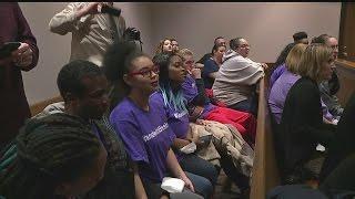 Show of support in court for Warren teen charged with murder