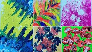 A Few of My Recent Acrylic Abstract  Paintings #shorts